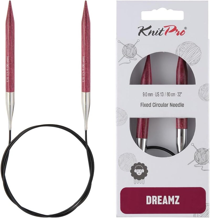 Knit Pro Dreamz Fixed Circular Needles 32" (80cm) | US Size 13 (9mm) - Image 1
